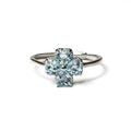 Topaz Four Leaf Clover Engravable Ring