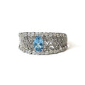 Topaz Baguette Side Stone Ring