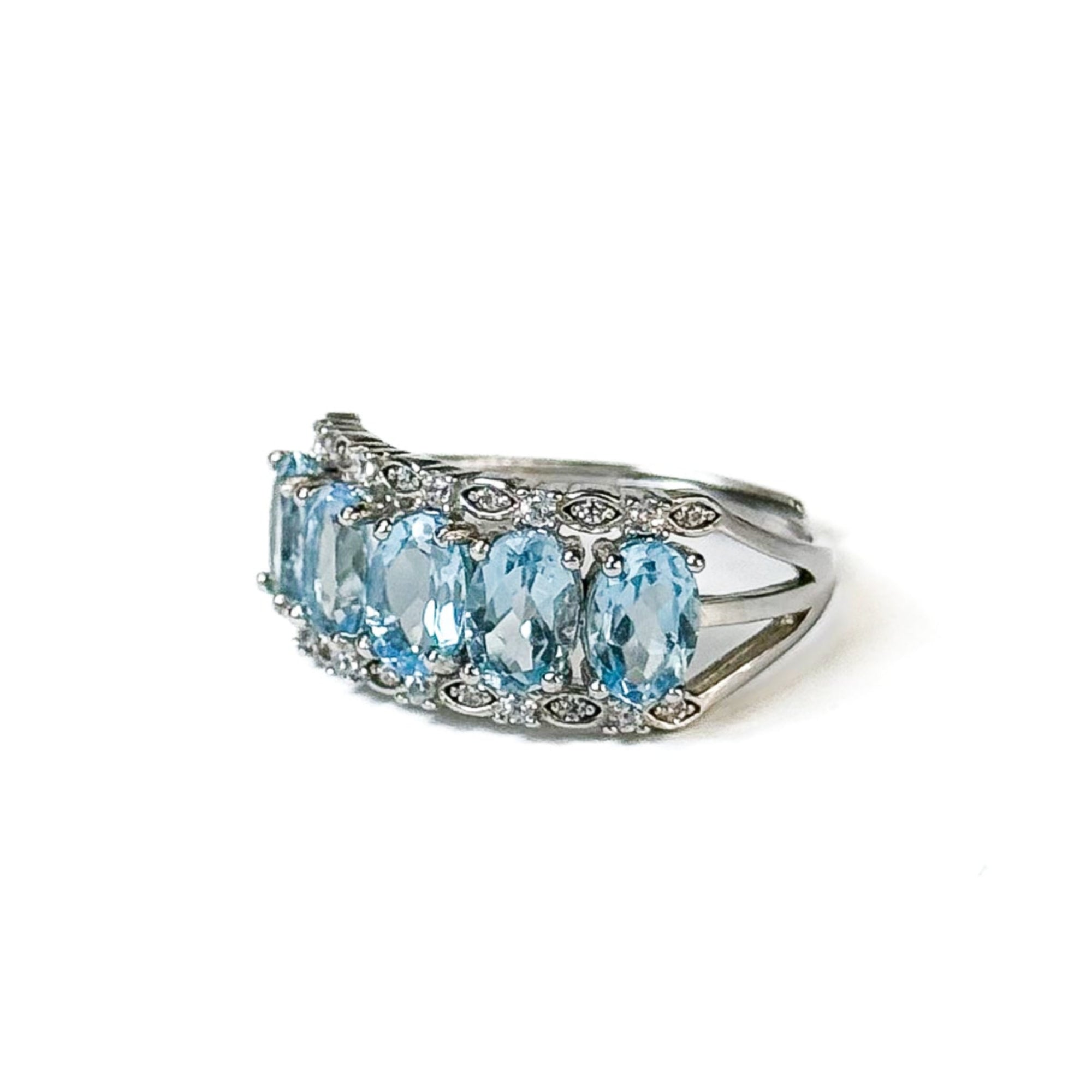 Topaz Channel Set Ring