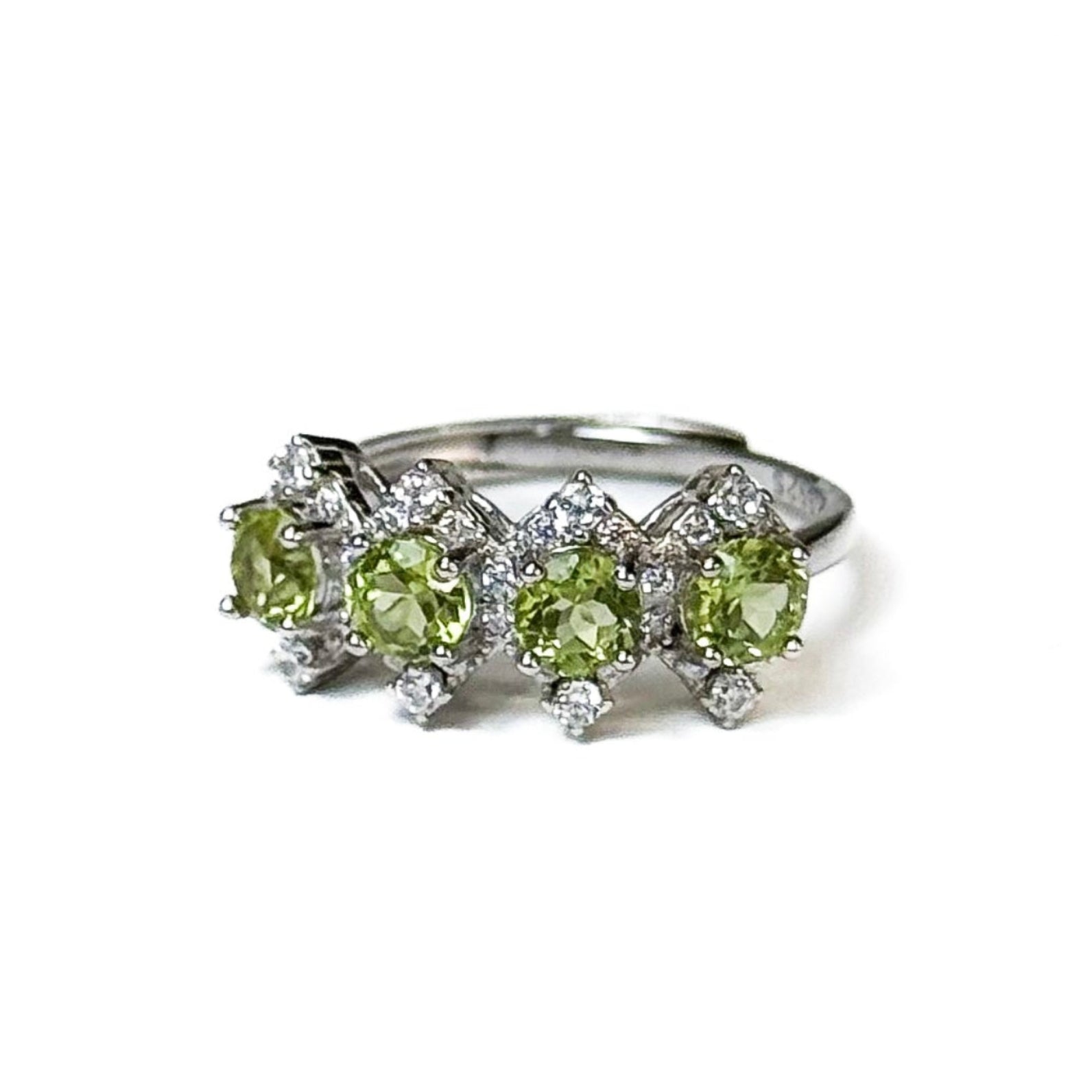 Peridot Round Solitaire Ring