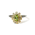 Peridot Cushion Cut Ring