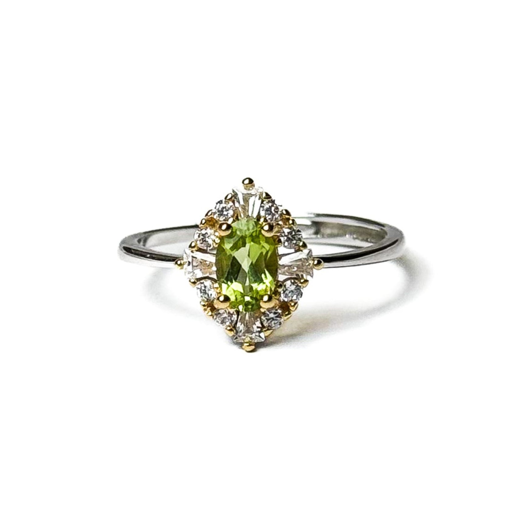 Peridot Marquise Cut Ring