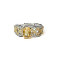 Citrine Yellow Solitaire Ring