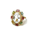 Tourmaline Pav¨¦ Band Ring