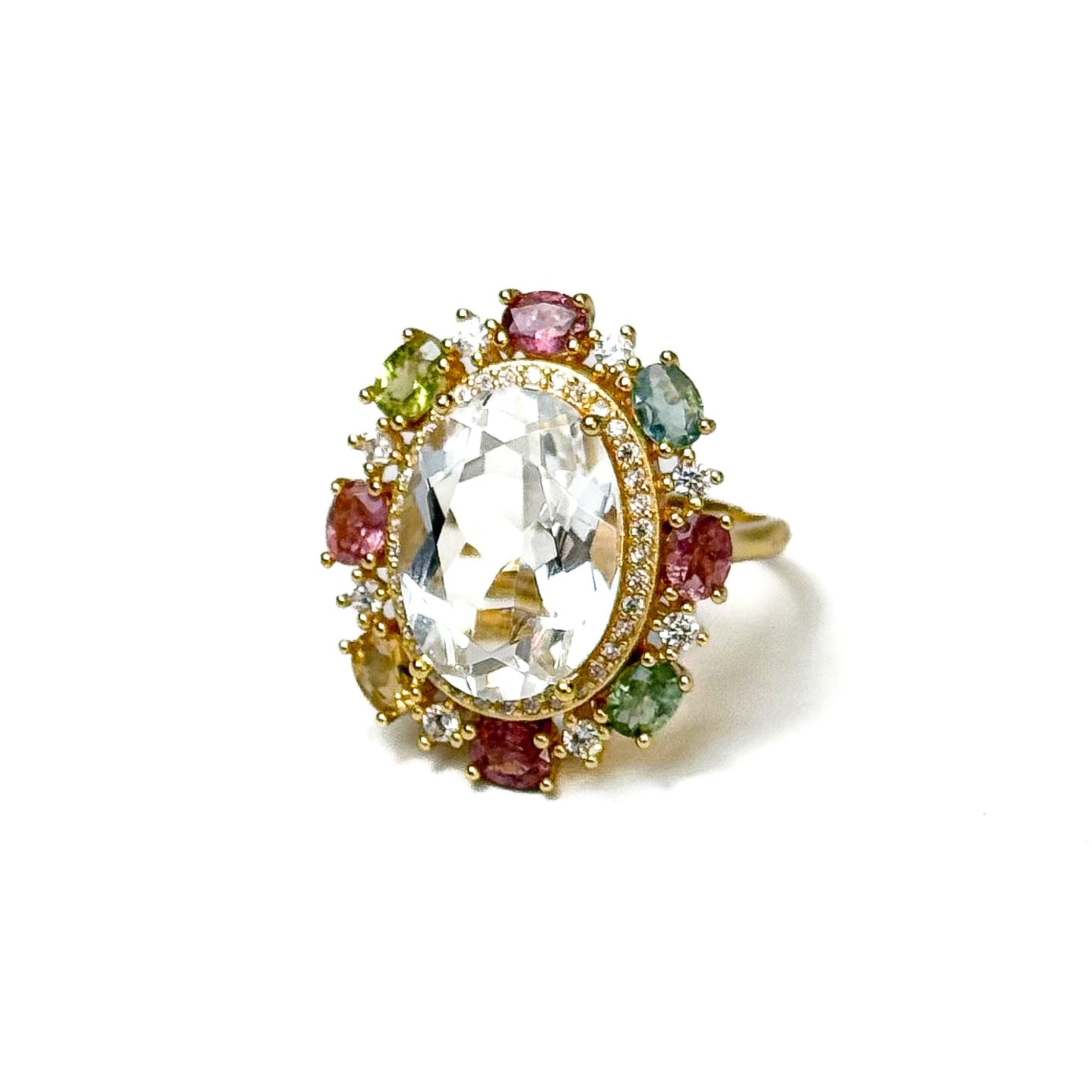 Tourmaline Pav¨¦ Band Ring