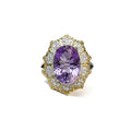 Amethyst Asymmetrical Ring