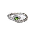 Diopside Snake Embossed Ring
