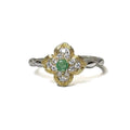 Emerald Green Solitaire Ring