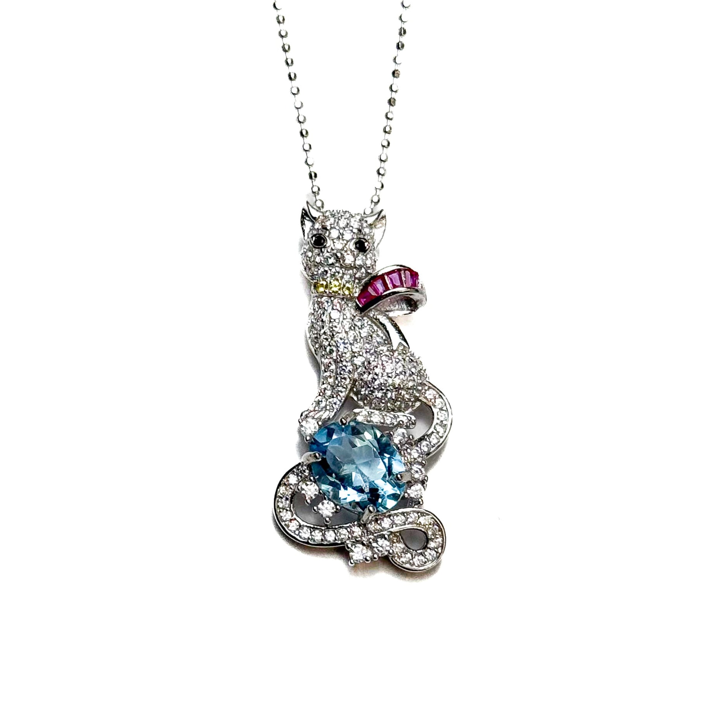 Classic Topaz Pendant Necklace