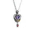 Amethyst Magic Wand Charm Necklace
