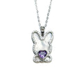 Amethyst Rabbit Pendant Necklace