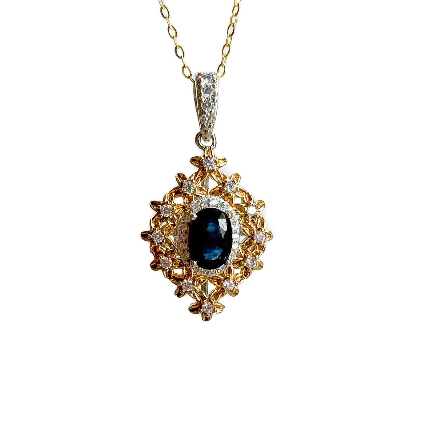 Simple Sapphire Necklace