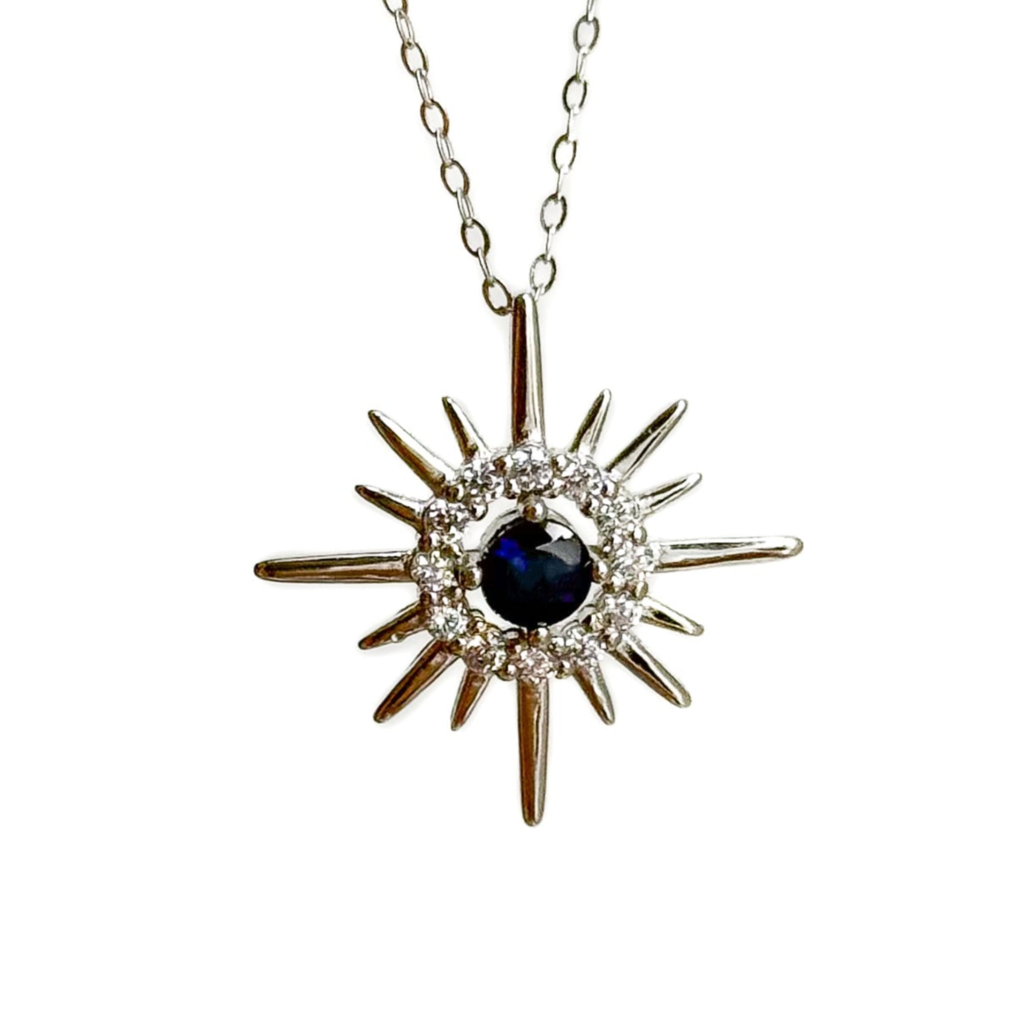 Elegant Sapphire Pendant Necklace