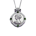 Classic Diopside Pendant Necklace