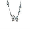 Topaz unicorn necklace