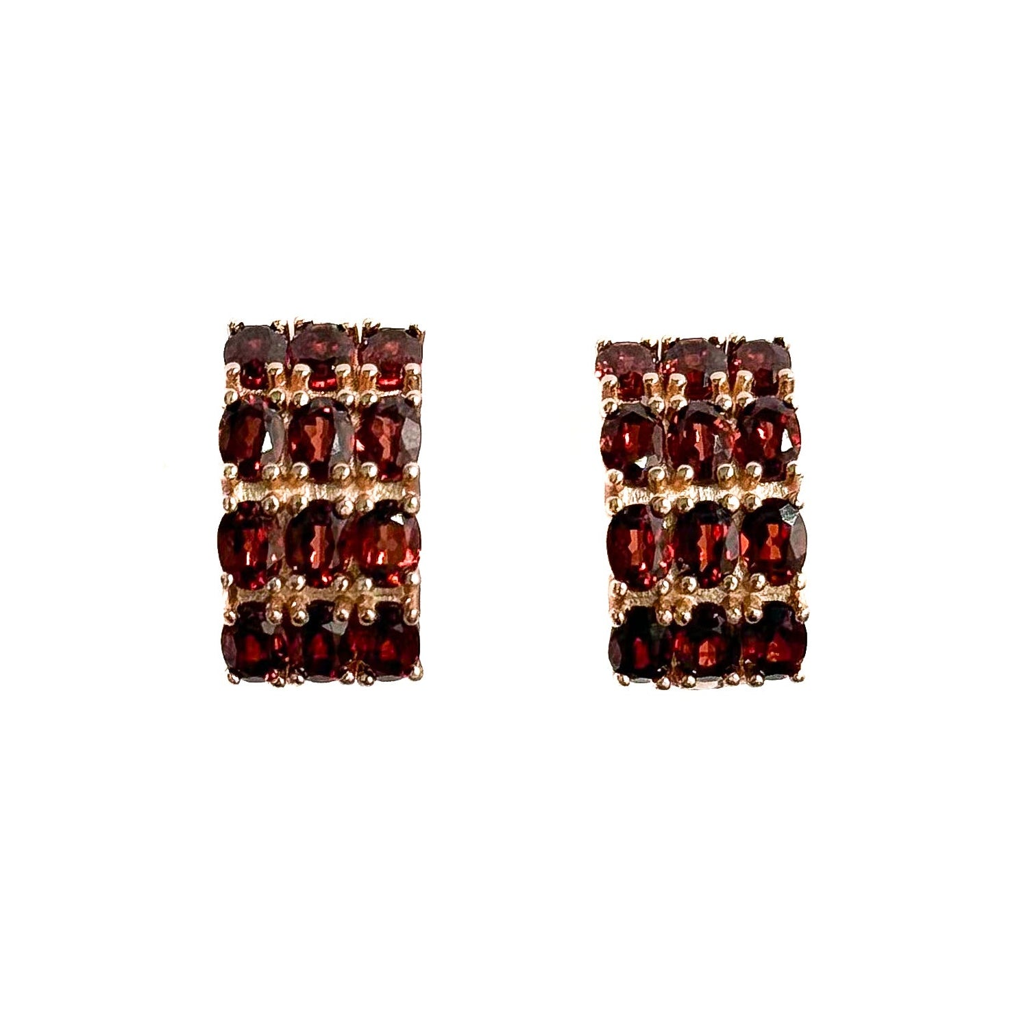 Garnet Stud Earrings