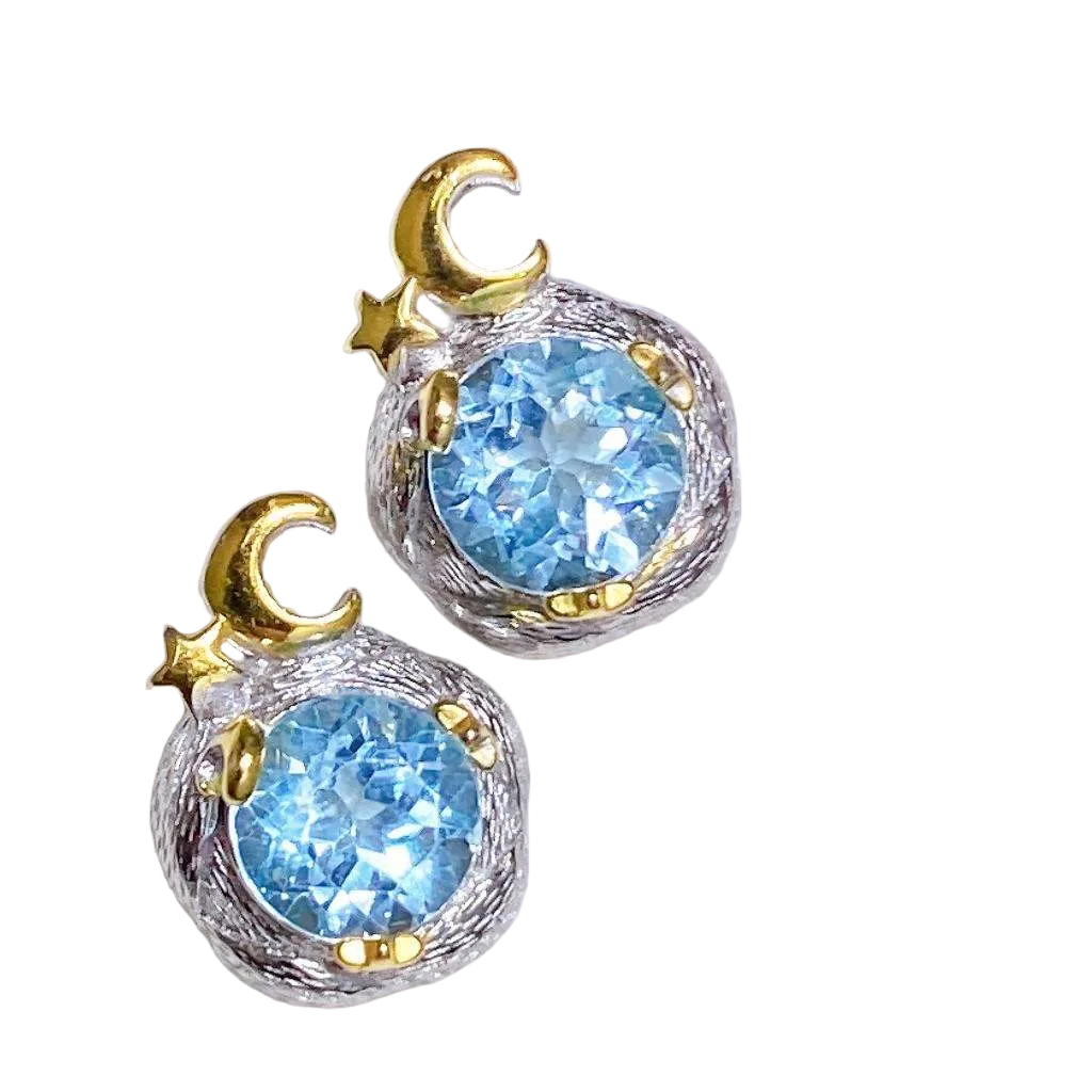 Topaz Stud Earrings
